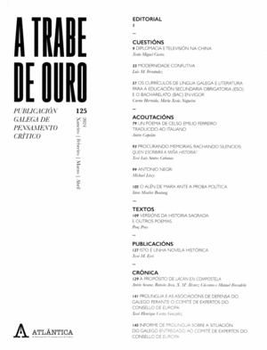 125. A TRABE DE OURO. PUBLICACION GALEGA DE PENSAM