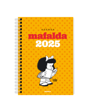 AGENDA 2025 MAFALDA ANILLADA MODULOS AMARILLA